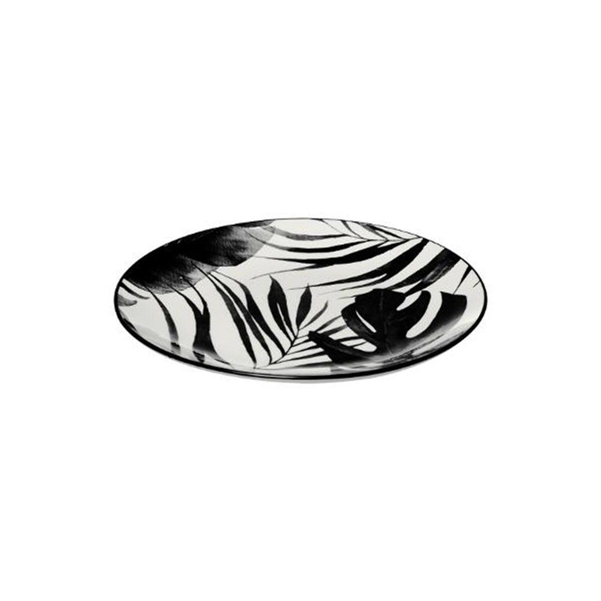 Voir la diapositive 3 : SECRET DE GOURMET Service de table 18 pièces  palme  26cm noir
