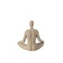 Voir la diapositive 3 : Paris Prix Statuette Yoga en Résine  Shawn  31cm Beige