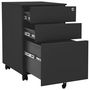 Voir la diapositive 5 : VIDAXL Classeur mobile Anthracite 39x45x60 cm Acier