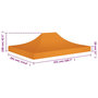 Voir la diapositive 6 : VIDAXL Toit de tente de reception 4,5x3 m Orange 270 g/m^2