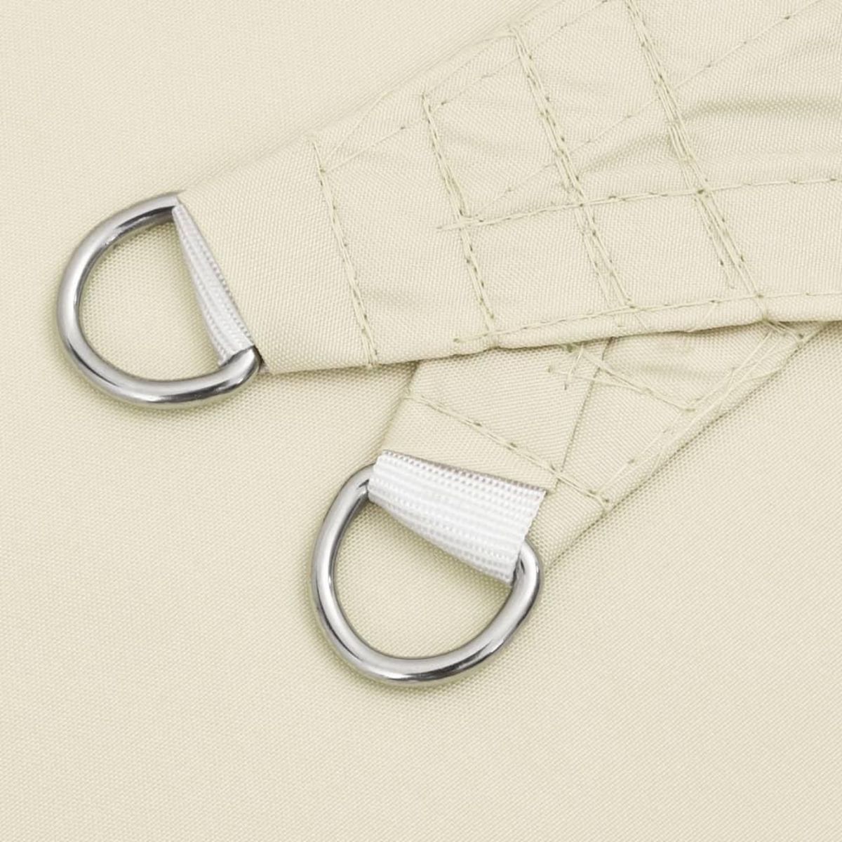 VIDAXL Voile de parasol tissu oxford triangulaire 3x3x4,24 m creme