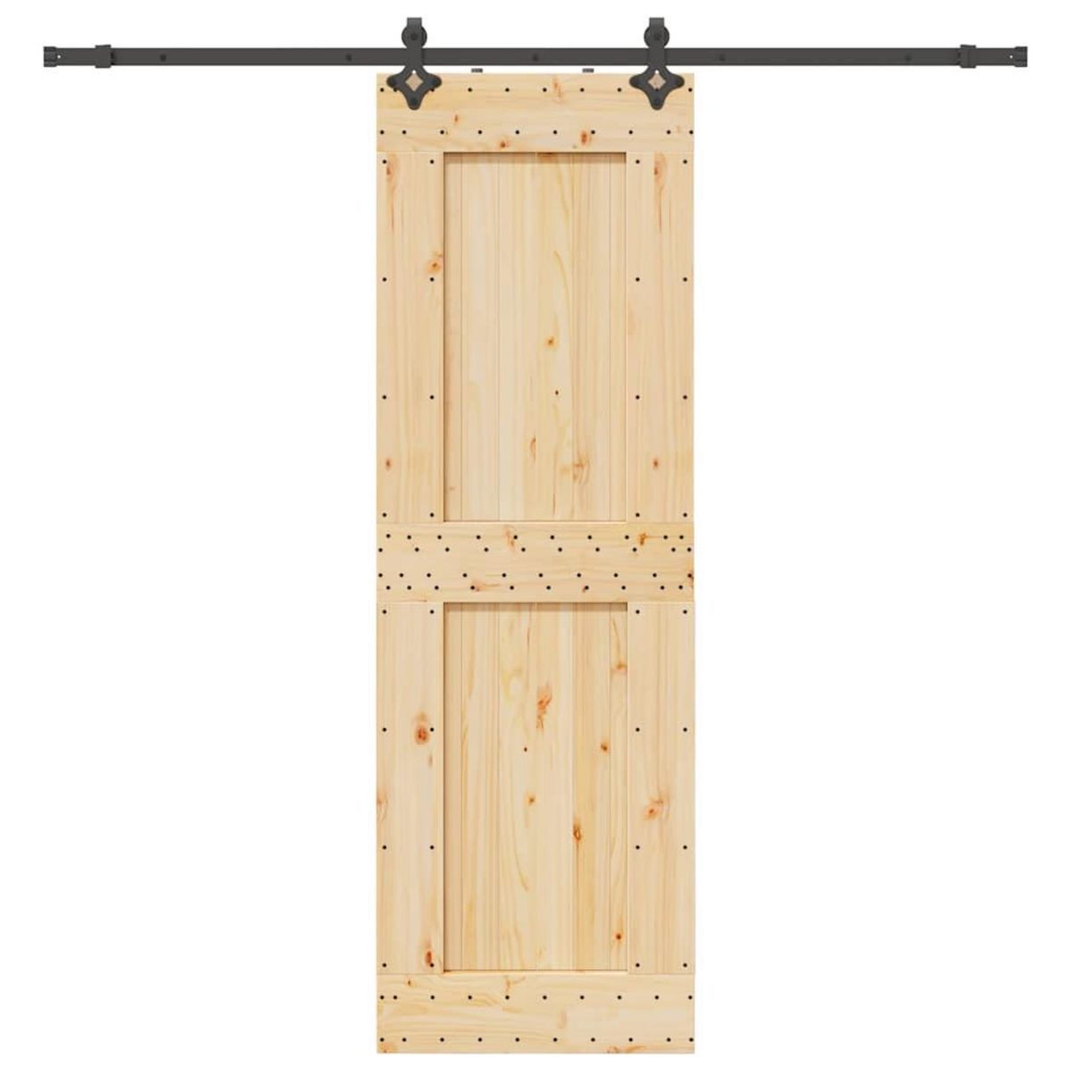 VIDAXL Porte coulissante et kit de quincaillerie 70x210 cm pin massif