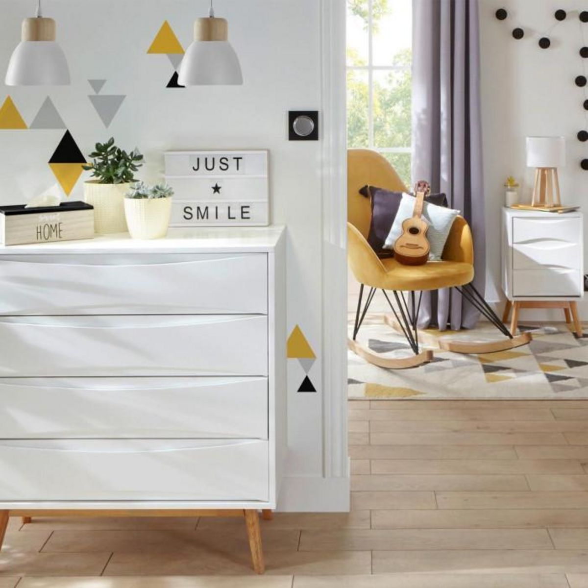 ATMOSPHERA Lampe Suspension Métal  Cloche  19cm Noir