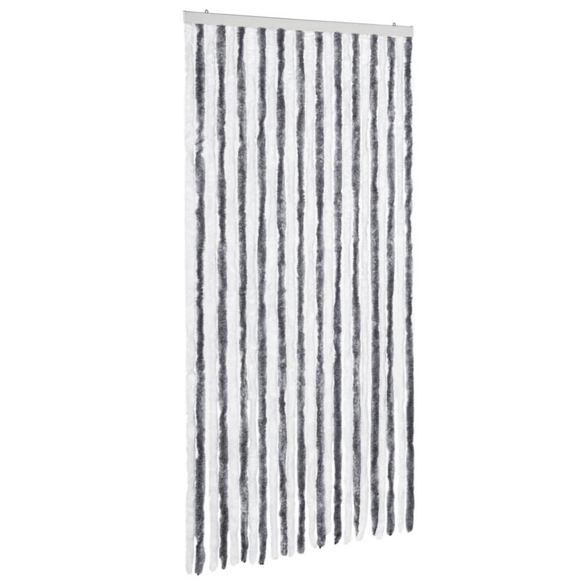 VIDAXL Moustiquaire Gris et blanc 100x220 cm Chenille