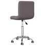 Voir la diapositive 3 : VIDAXL Chaise pivotante de salle a manger Taupe Tissu