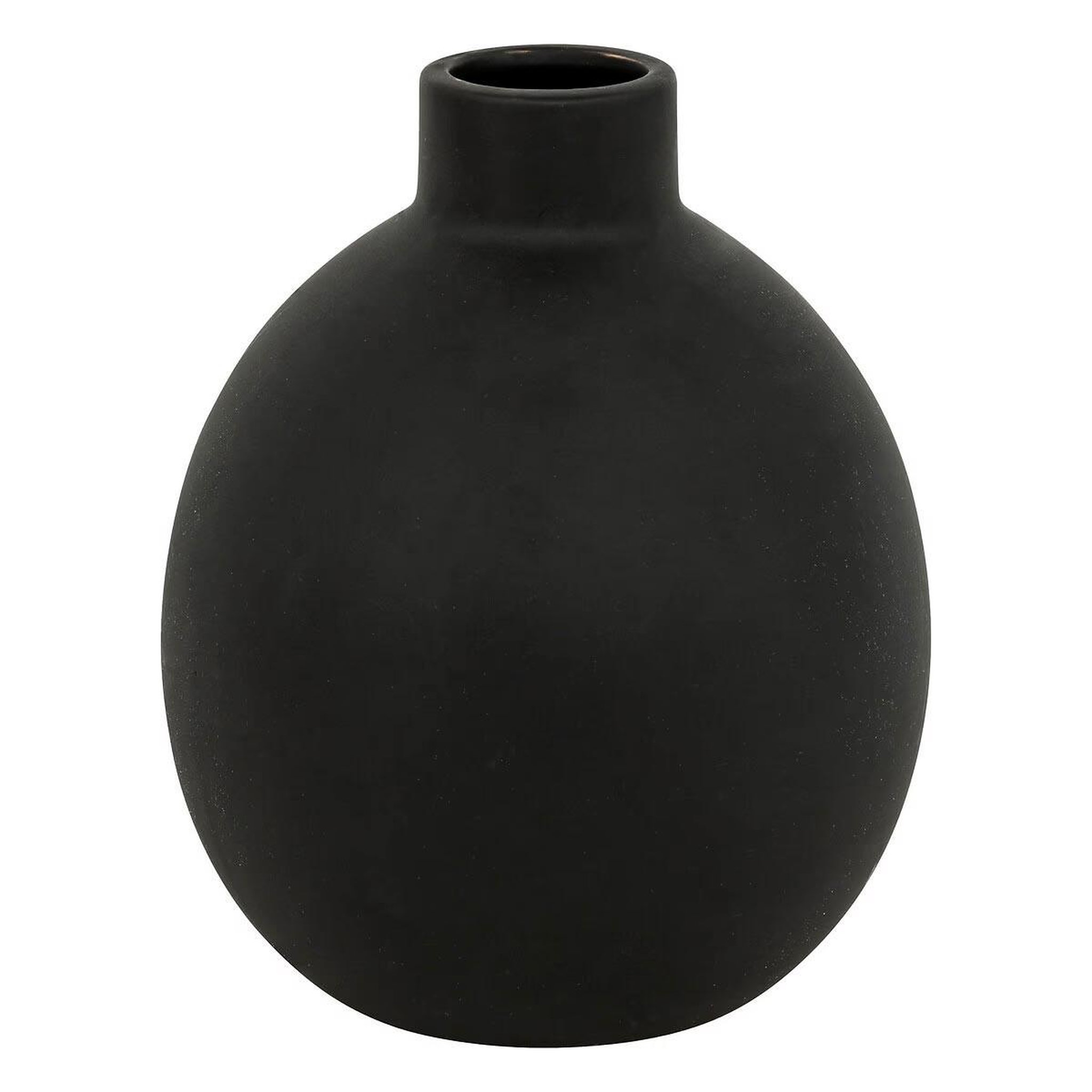 ATMOSPHERA Vase en dolomite  rily  18cm noir