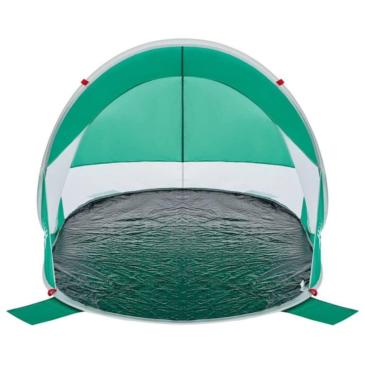 VIDAXL Tente de plage vert d'eau escamotable impermeable