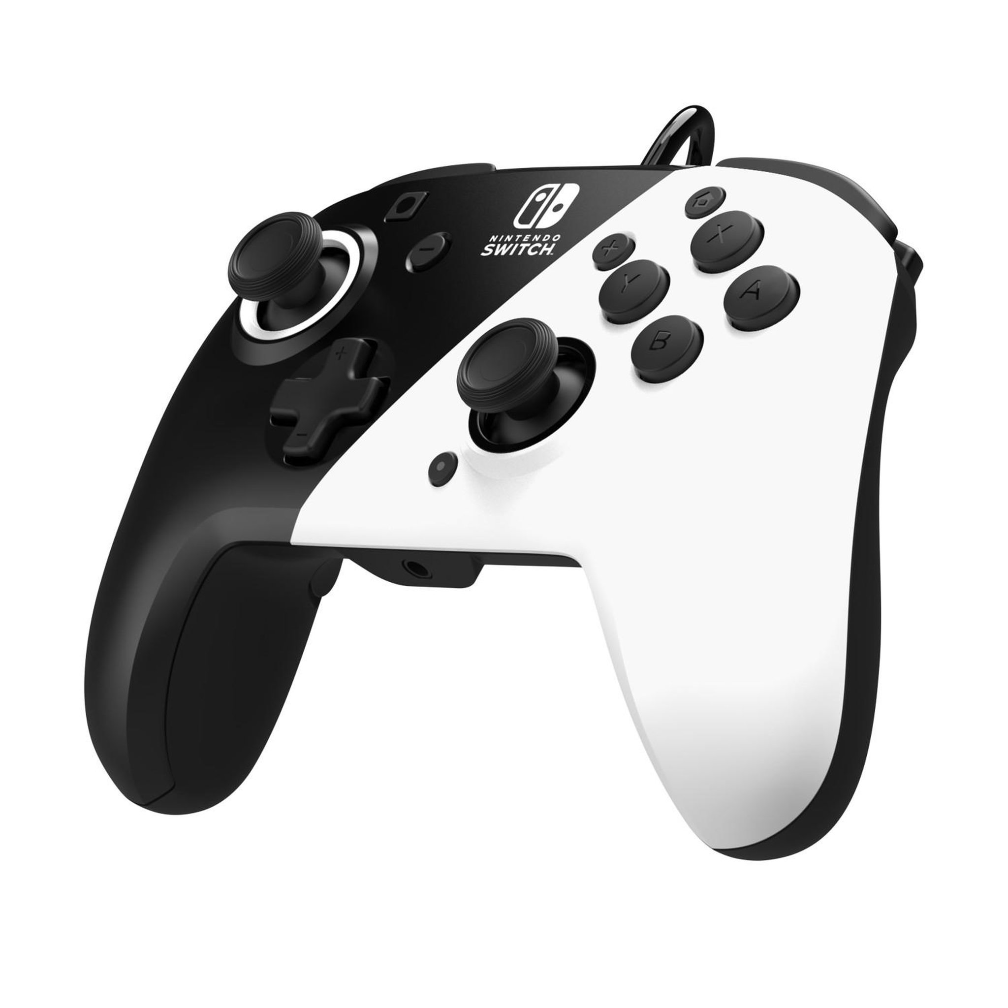 Voir la diapositive 3 : PDP Manette filaire Pdp Faceoff Deluxe Noir et blanc pour Nintendo Switch
