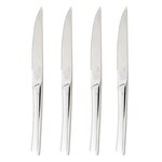 SECRET DE GOURMET Lot de 4 Couteaux à Steak  Olympe  22cm Argent