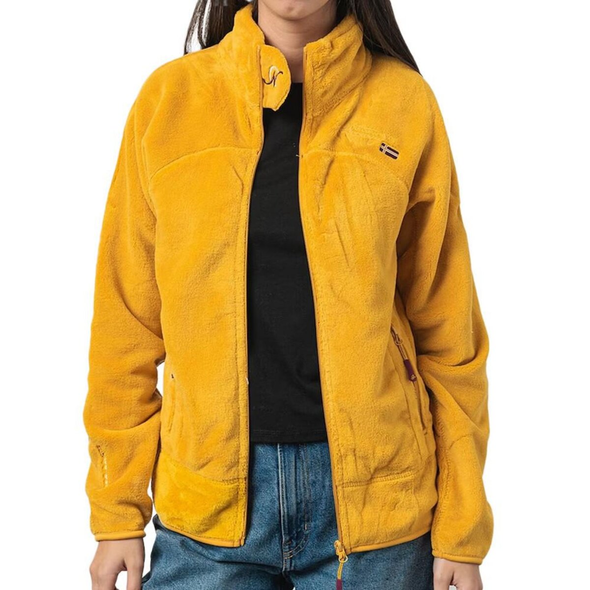 GEOGRAPHICAL NORWAY Veste polaire Jaune Femme Geographical Norway