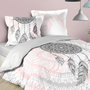 Voir la diapositive 2 : Douceur d'Intérieur Housse de couette 200x200 + 2 taies Namaste coton