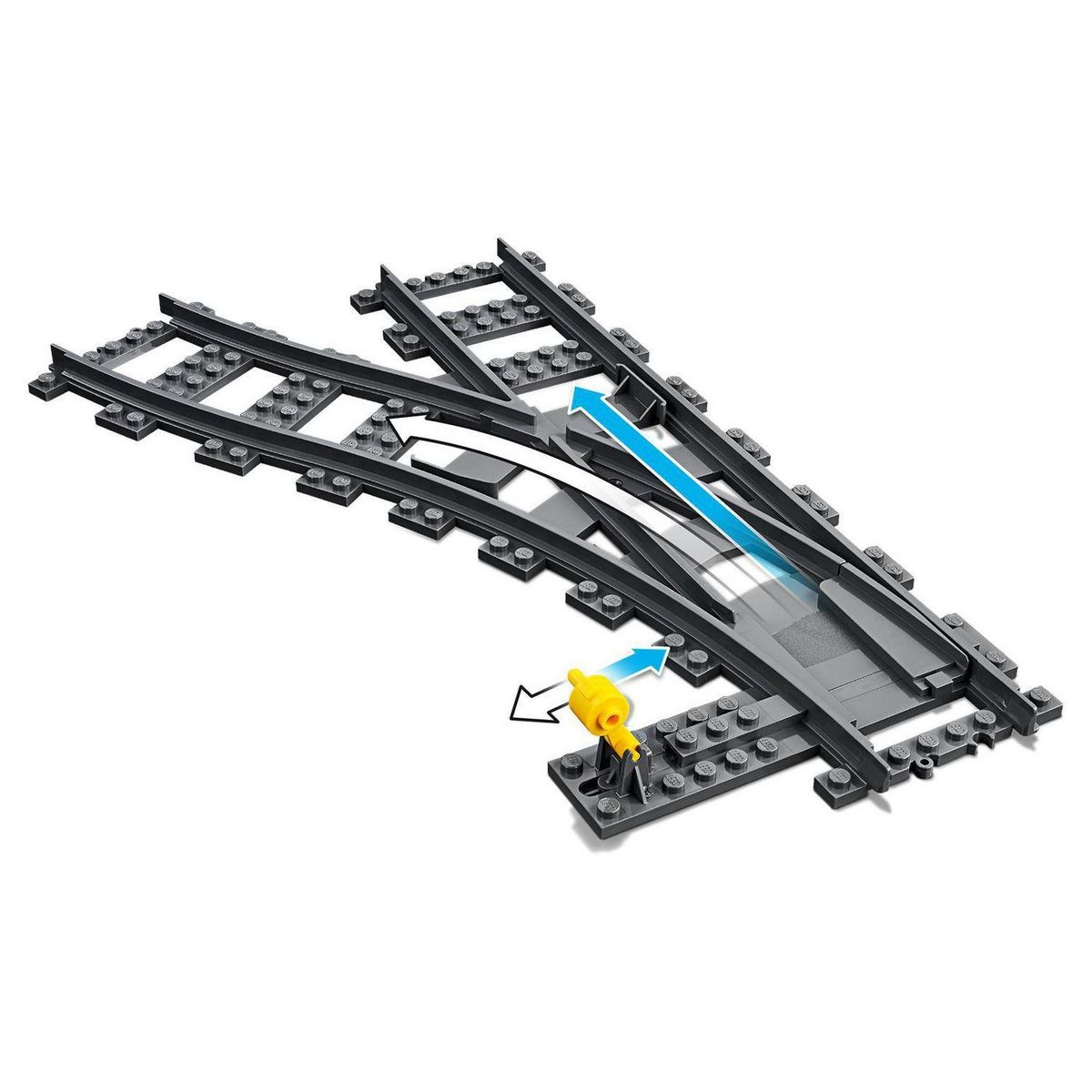 LEGO City 60238 - Les aiguillages, Ensemble d'Accessoires d'Extension City Train