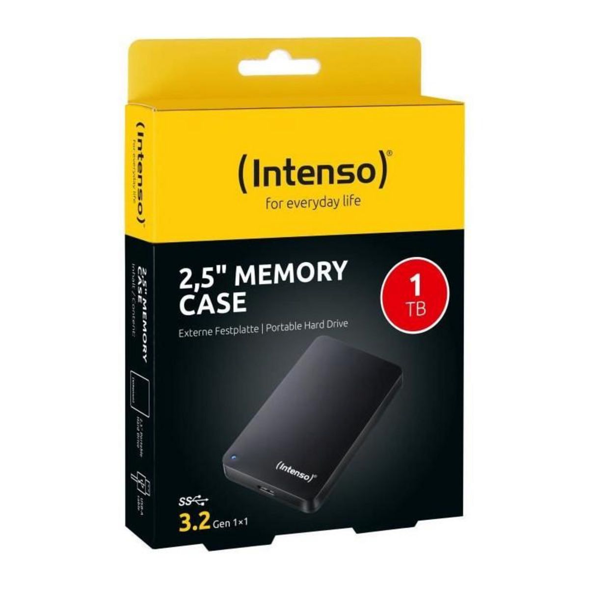 Intenso Disque dur externe portable - INTENSO - HDD 3,2' - 1 To - Anthracite