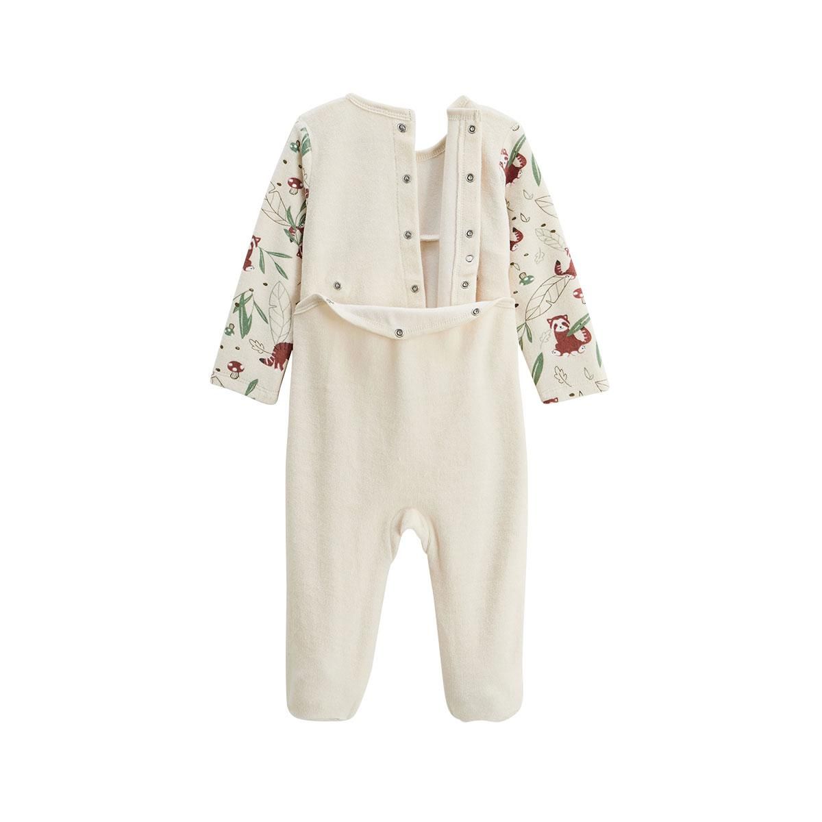 Petit Béguin Pyjama bébé en velours Gustin