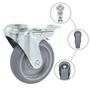 Voir la diapositive 2 : VIDAXL 4 pcs Roulettes pivotantes a trou de boulon 100 mm