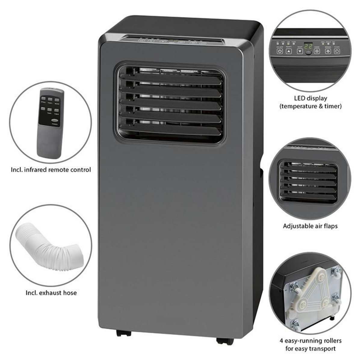 CLATRONIC Climatiseur Mobile De 8000 Btu Classe énergétique A Cl3672 Clatronic