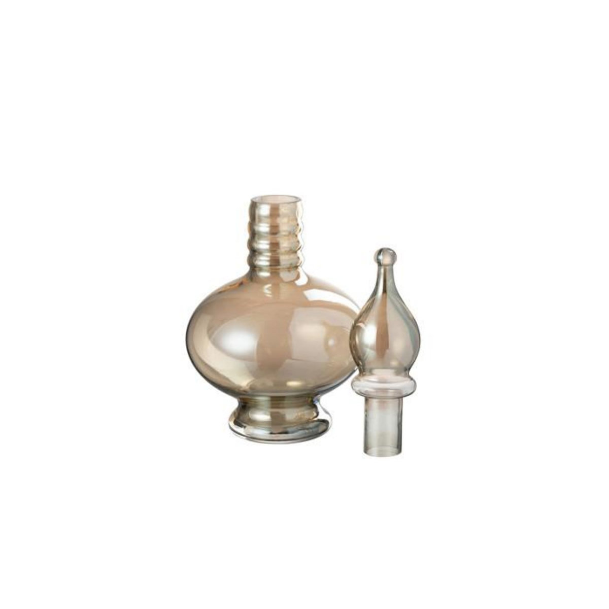 Paris Prix Vase Bouchon Fiole en Verre  Jo  38cm Beige