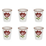 Paris Prix Lot de 6 Tasses à Expresso  Edith  7cl Multicolore