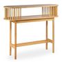 Voir la diapositive 2 : Paris Prix Console Design en Bambou  Giovanni  100cm Naturel