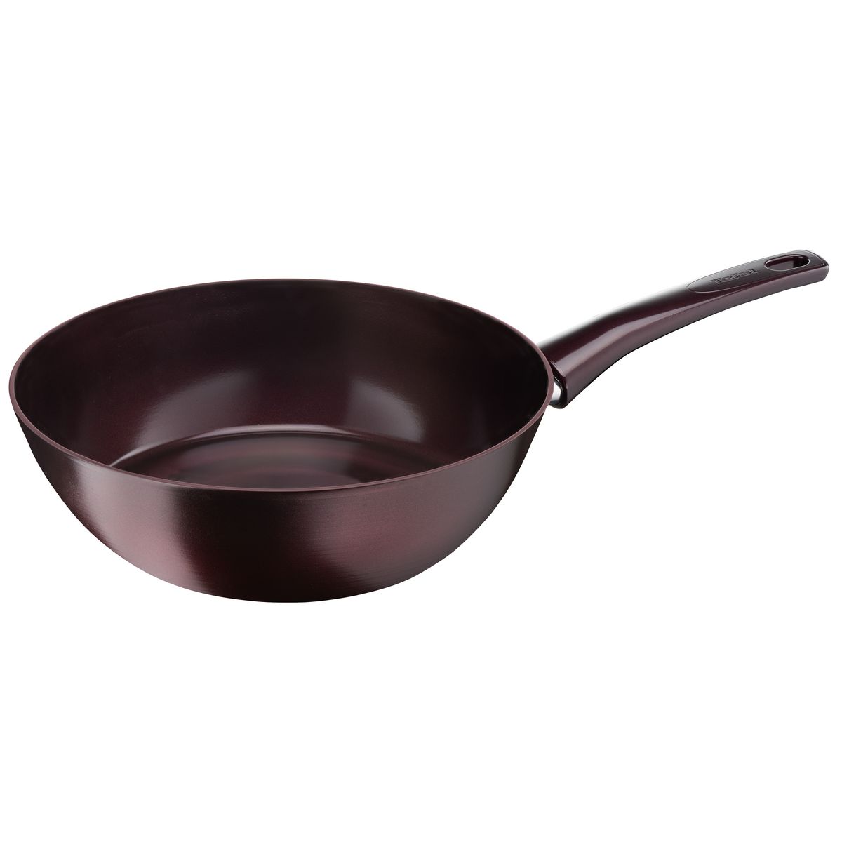 TEFAL Poêle wok  DARK RUBY LIE DE VIN 28 cm