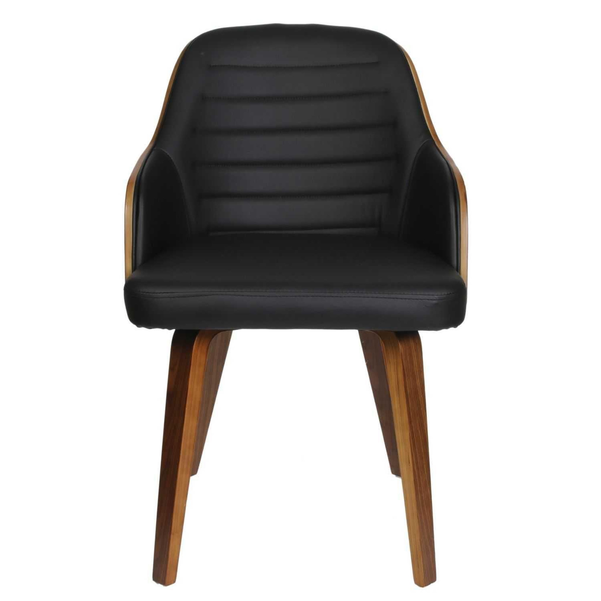 Voir la diapositive 4 : The Home Deco Factory Chaise vintage sauda - noir
