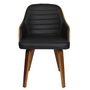 Voir la diapositive 4 : The Home Deco Factory Chaise vintage Sauda - Noir