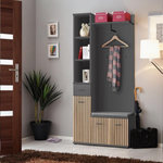 Paris Prix Ensemble Vestiaire 3P  Marco  203cm Naturel & Gris