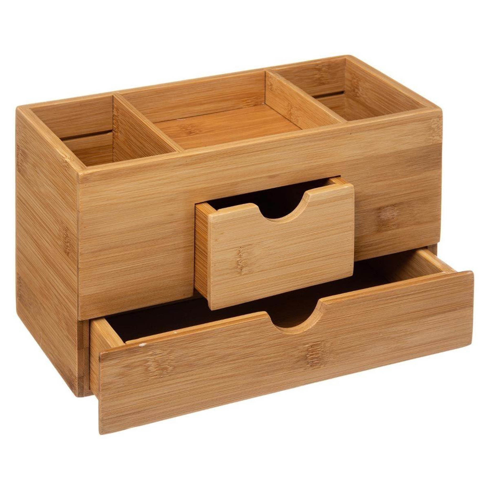 Voir la diapositive 2 : FIVE Organiseur 2 tiroirs  natureo  24cm naturel