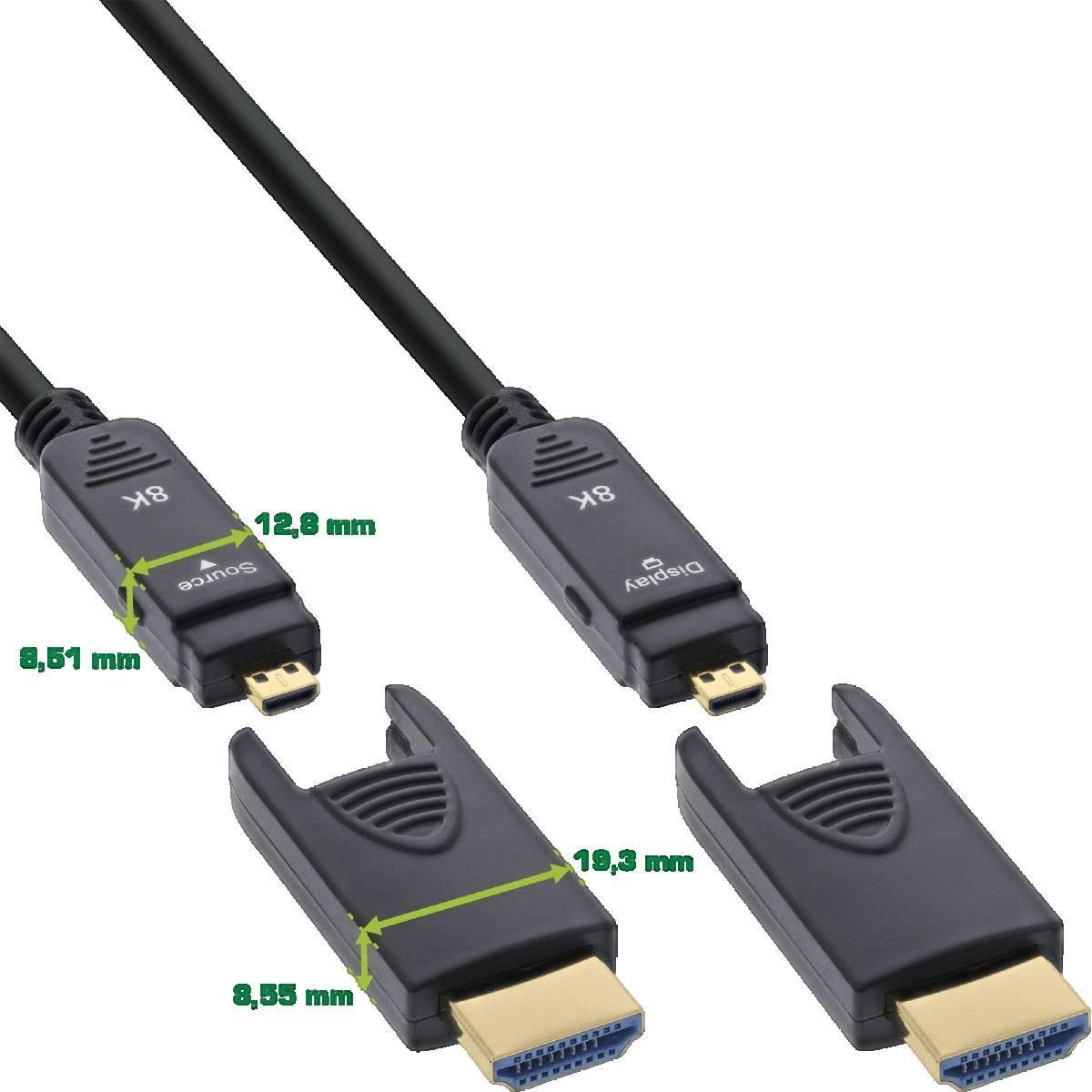 Maison & marques Câble HDMI Manhattan 4043718333776 AOC InLine® Noir 80 mètres