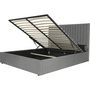 Voir la diapositive 3 : Habitat et Jardin Lit avec coffre  Mia  - 140 x 190 cm - Gris