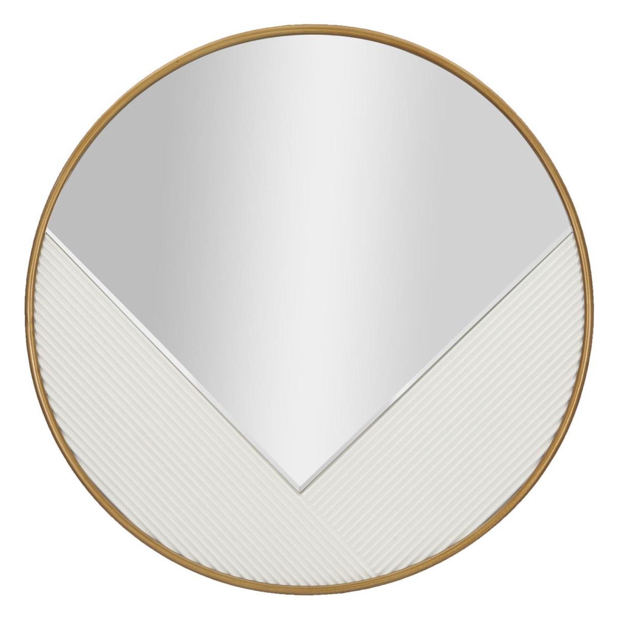 Paris Prix Miroir mural déco  tolosa  80cm blanc & or