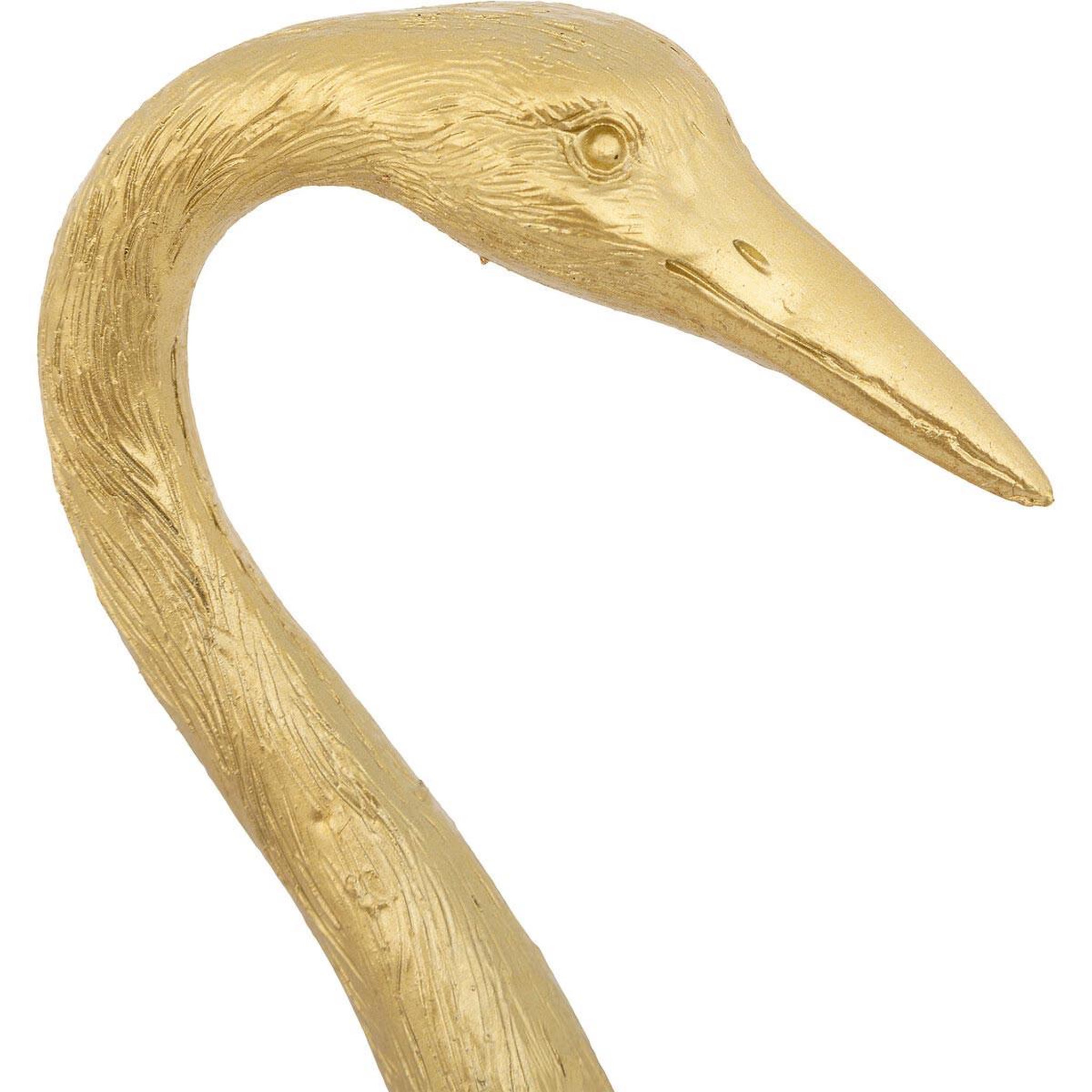 Voir la diapositive 2 : ATMOSPHERA Statuette déco héron  automne  41cm doré