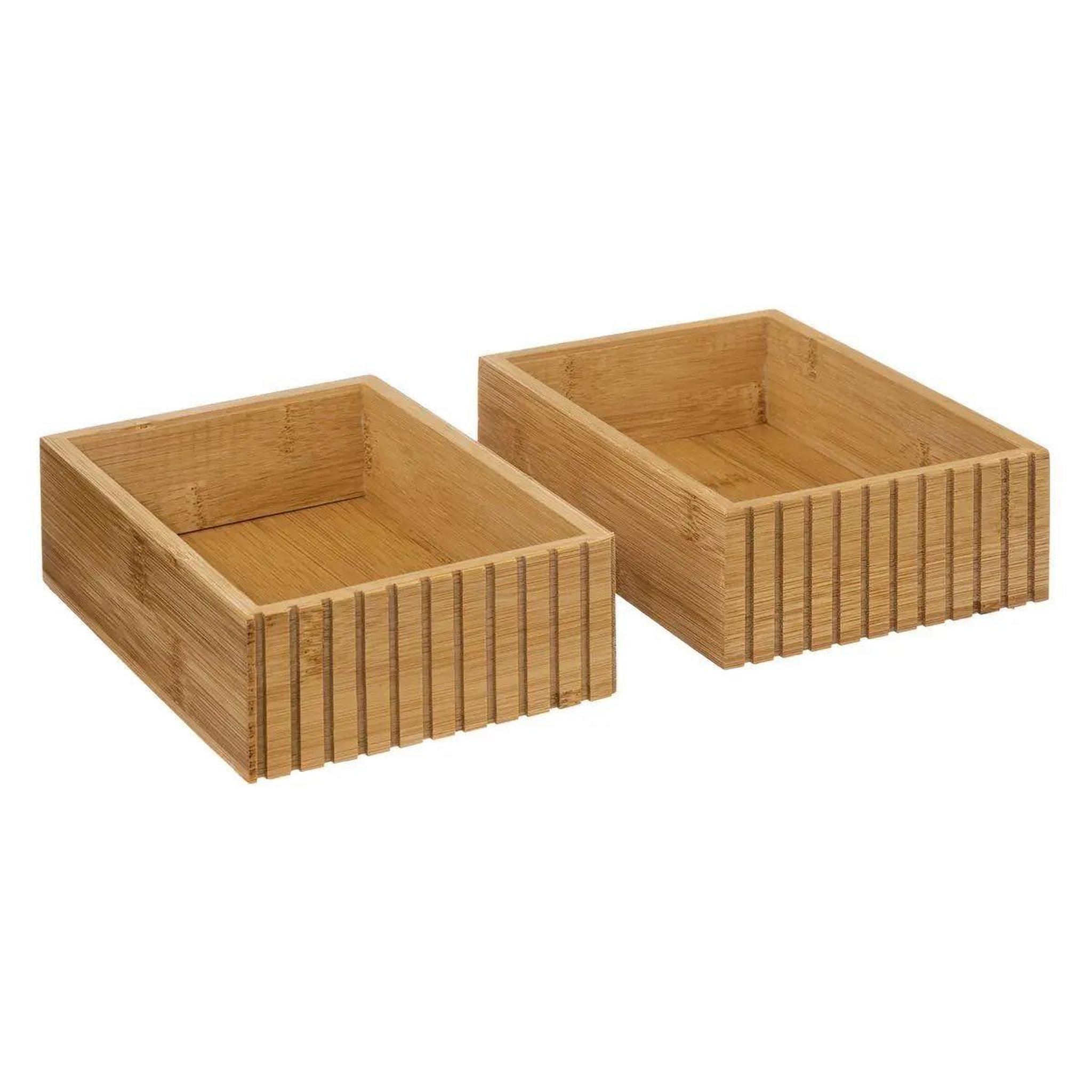 Voir la diapositive 5 : FIVE Lot de 3 organiseurs  terre inconnue  23cm beige