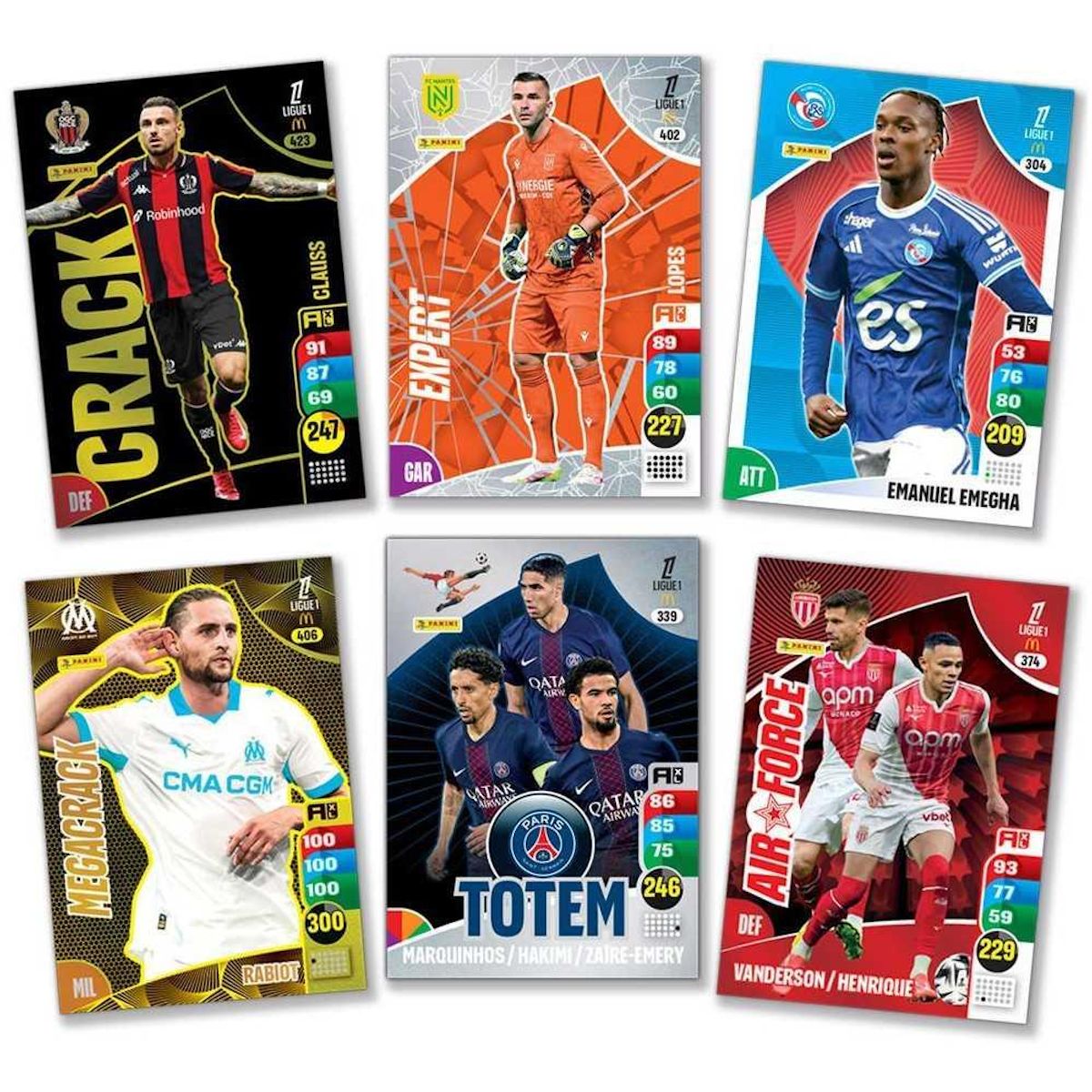 Panini Boîte de 50 pochettes - PANINI - TCG ADRENALYN LIGUE 1 Mc Donald's 2025/26 - 300 cartes