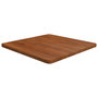 Voir la diapositive 1 : VIDAXL Dessus de table carre Marron fonce60x60x2,5cm Bois chene traite