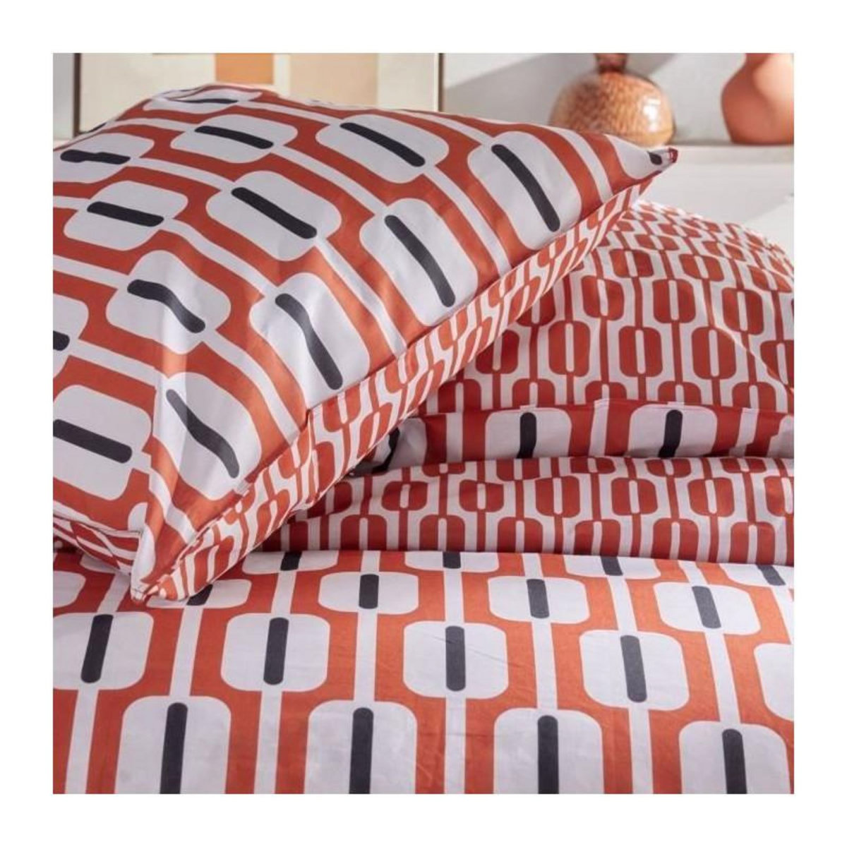 Today Parure de couette - TODAY - Sunshine 17.16 - 220x240cm - 2 personnes - Imprimée - Coton 57 fils