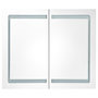 Voir la diapositive 4 : VIDAXL Armoire de salle de bain a miroir LED Gris beton 80x12x68 cm