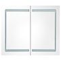Voir la diapositive 4 : VIDAXL Armoire de salle de bain a miroir LED Gris beton 80x12x68 cm