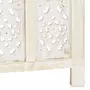 VIDAXL Cloison de separation 4 panneaux Blanc 160x165 cm Bois manguier