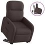 Voir la diapositive 1 : VIDAXL Fauteuil inclinable marron fonce tissu