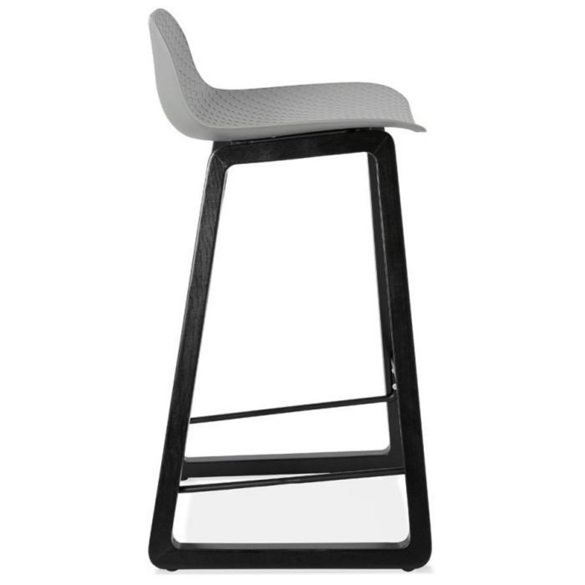 Paris Prix Tabouret de Bar Design  Toki  87cm Gris & Noir