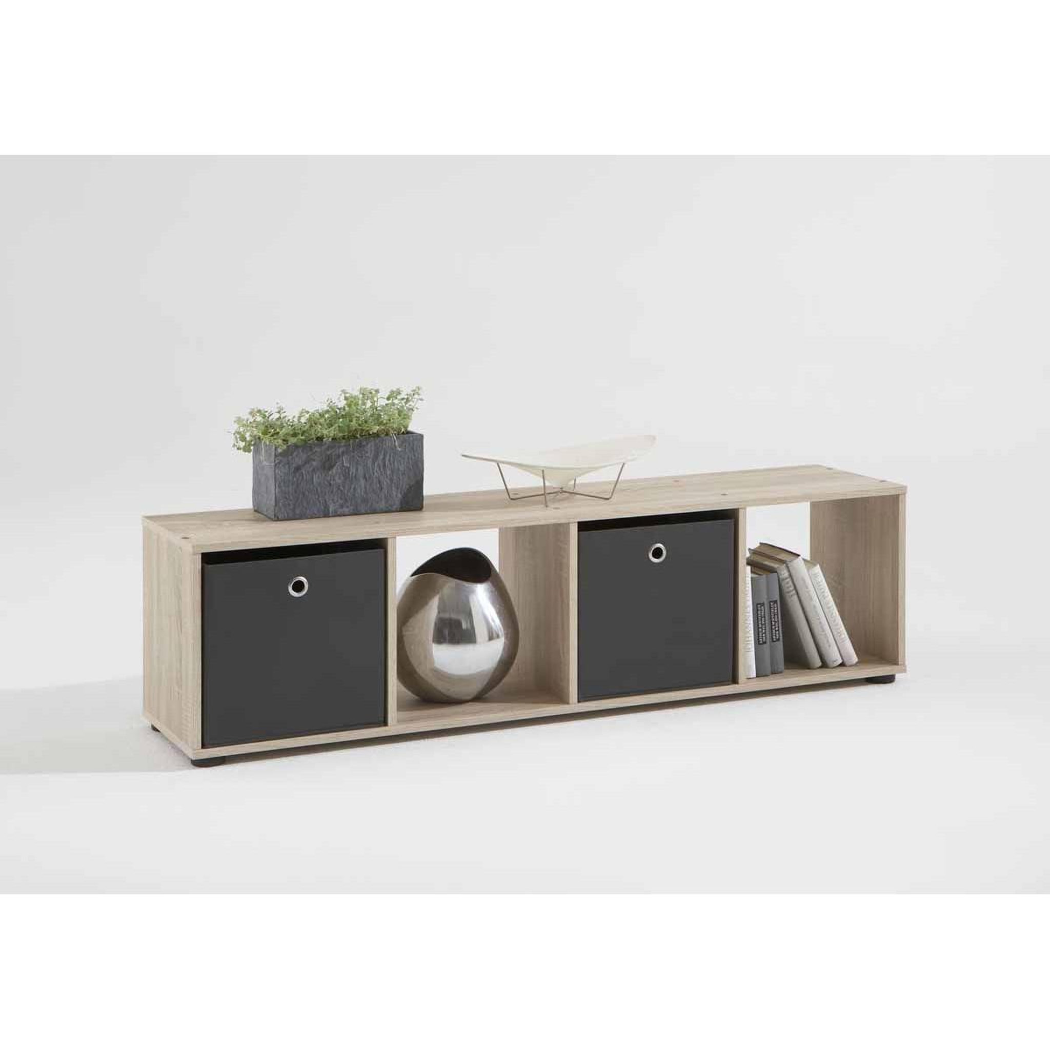 Voir la diapositive 3 : Paris Prix Étagère 4 niveaux design  gaman  140cm chêne