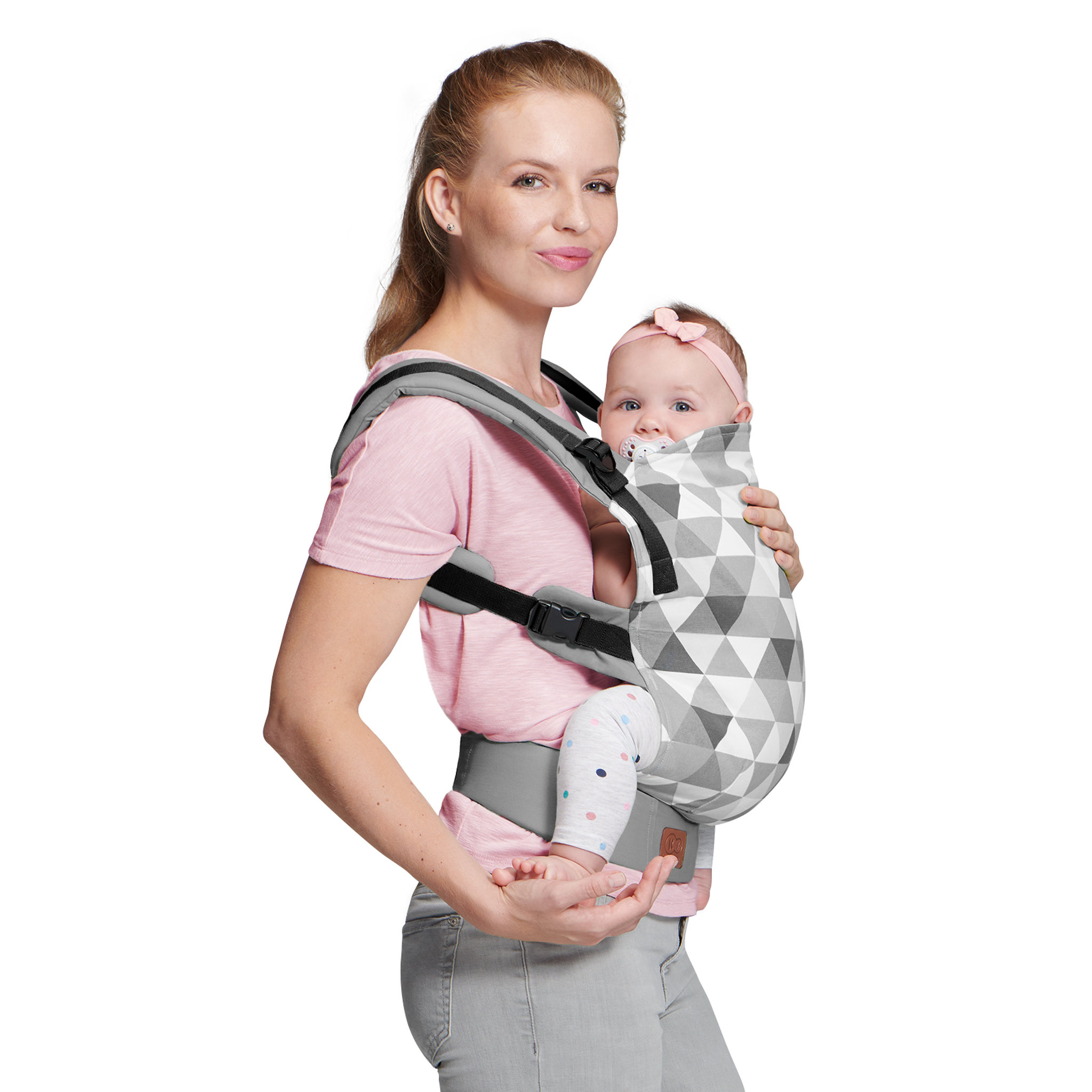 Voir la diapositive 3 : KINDERKRAFT Porte bébé ergonomique Nino gris
