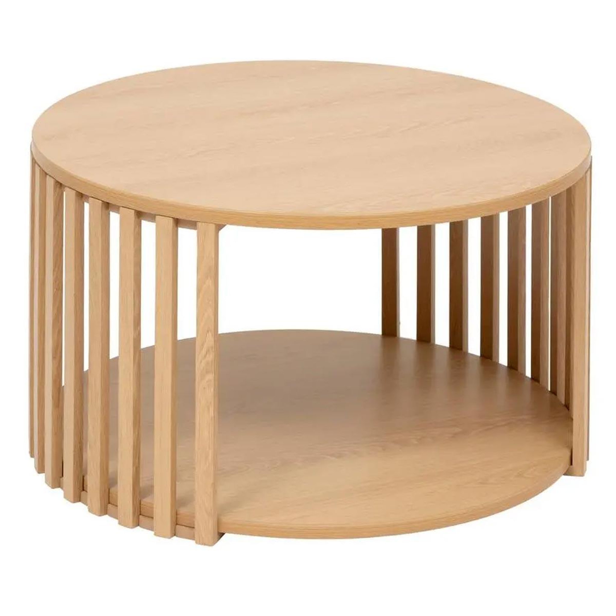 FIVE Table basse design  slat  60cm beige