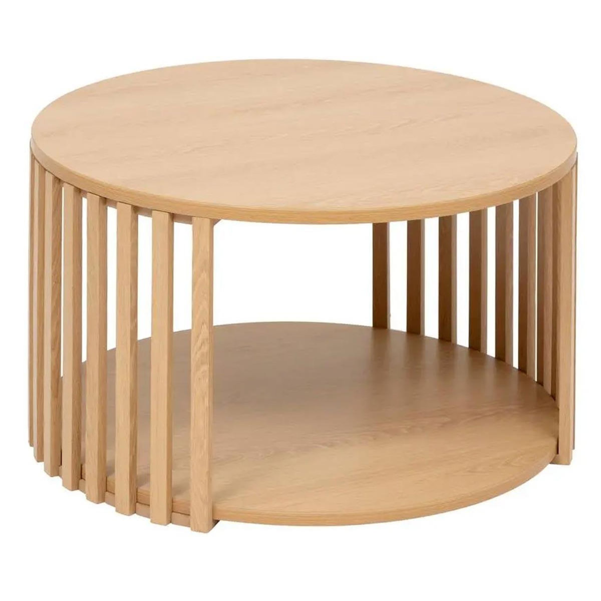 FIVE Table Basse Design  Slat  60cm Beige