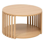FIVE Table Basse Design  Slat  60cm Beige