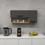 Voir la diapositive 2 : Habitat et Jardin Buffet en bois  Akasya  - 90 x 24 x 52 cm - Gris anthracite