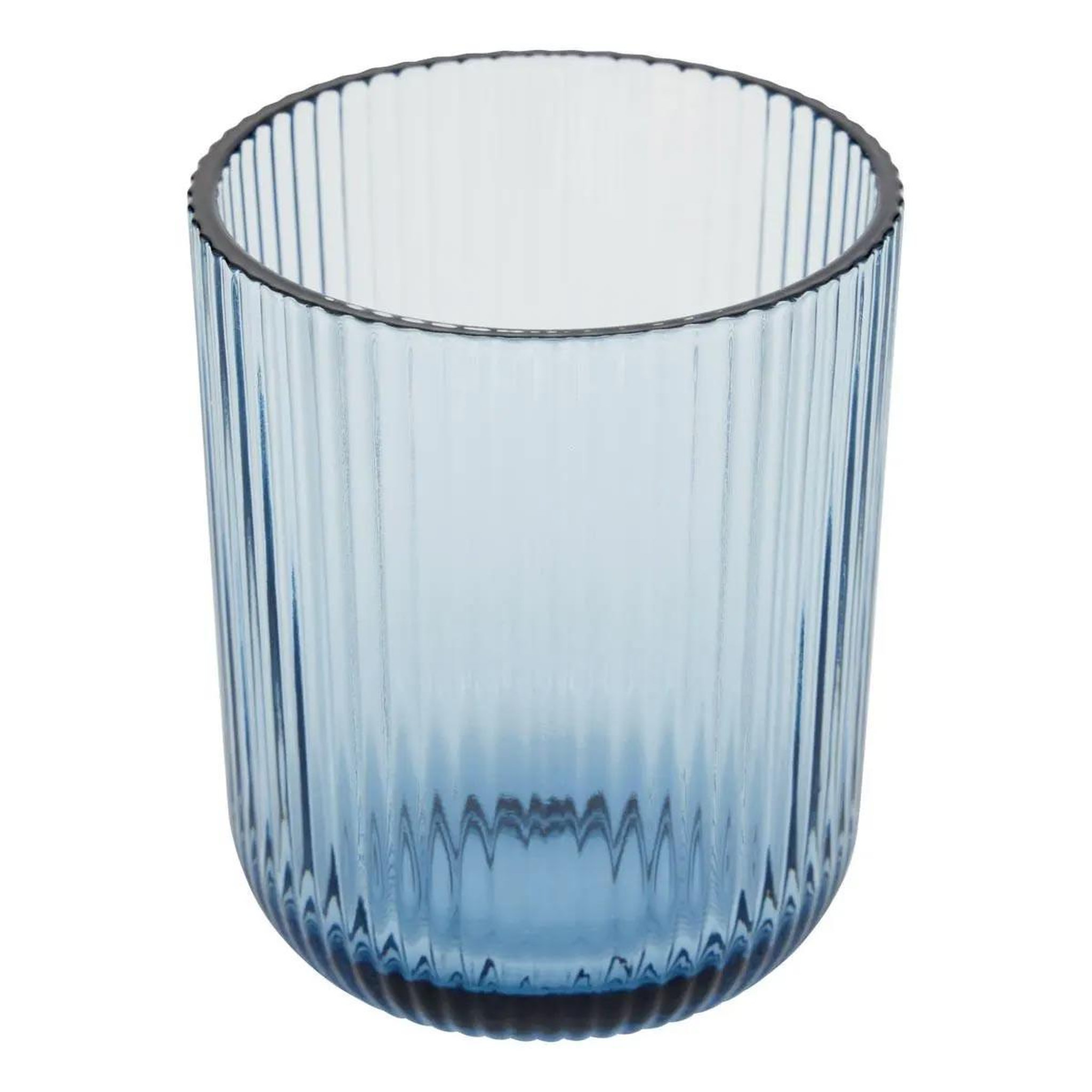 Voir la diapositive 2 : SECRET DE GOURMET Lot de 6 verres bas strie  ema  25cl bleu