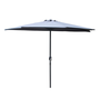Voir la diapositive 1 : CONCEPT USINE Demi parasol de balcon gris CATANE