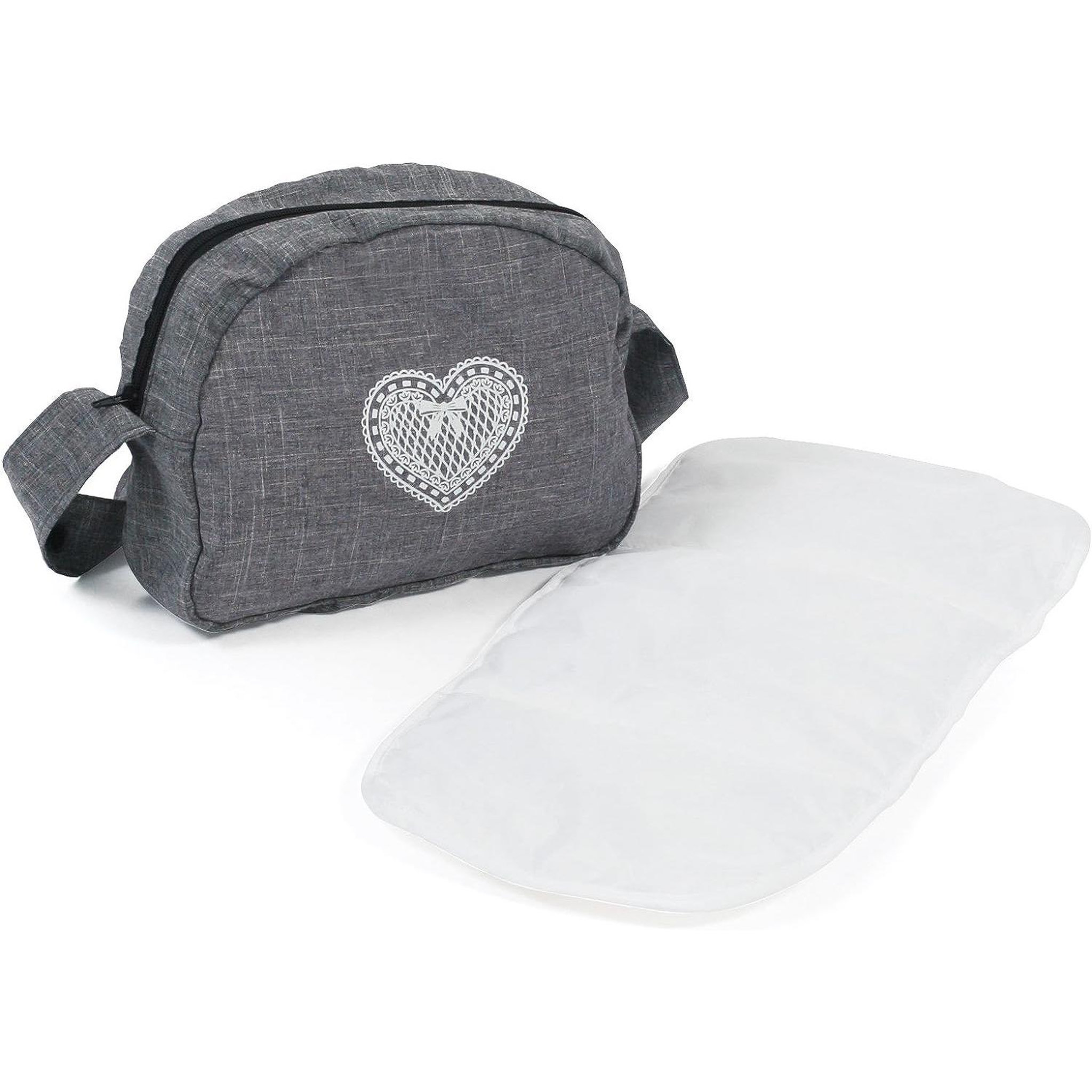 Voir la diapositive 2 : BAYER CHIC 2000 Sac à langer pour poussettes de poupées Jean gris